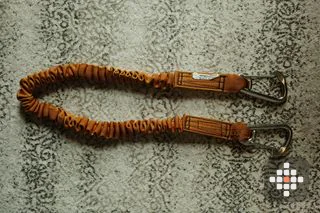 Elastne purjetamise turvaliin / safety tether (2 karabiini)