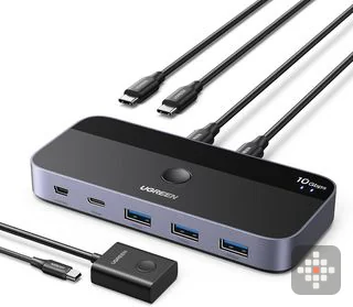 UGREEN USB 3.0 jagamislüliti (KVM) kahele arvutile + pult